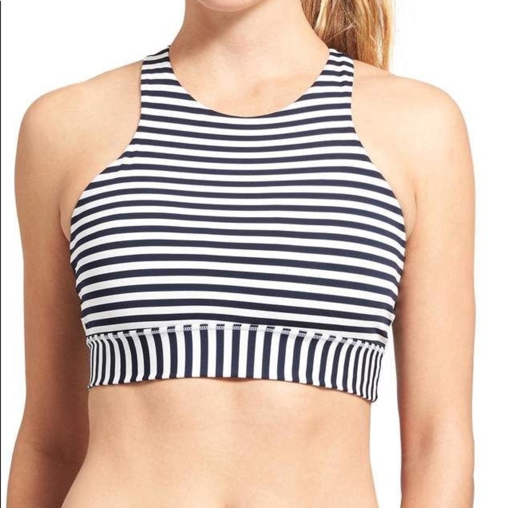 Athleta High Moon Striped Bra